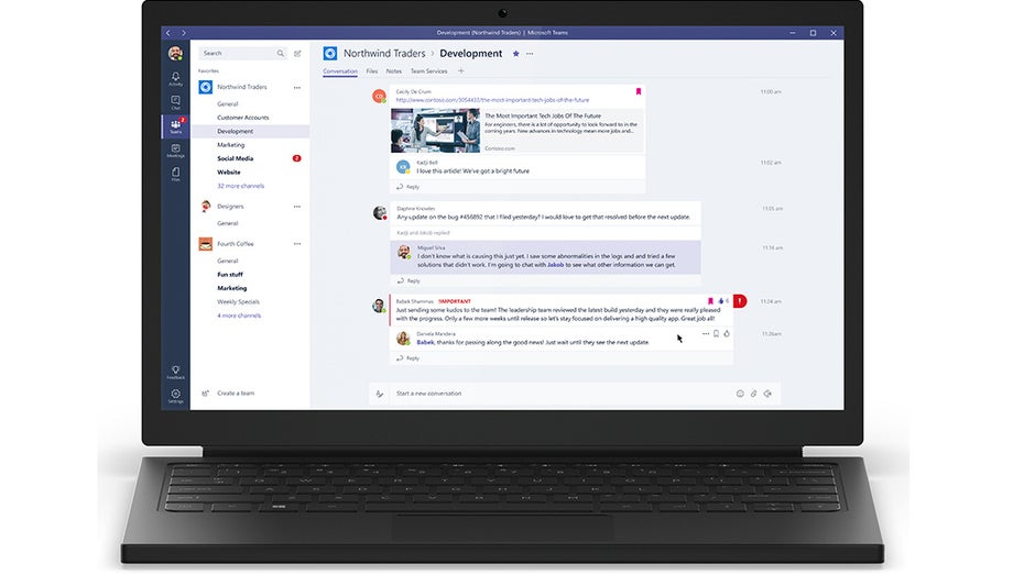 (Grafik: Microsoft) Neues Kollaborations-Tool: Microsoft Teams vorgestellt